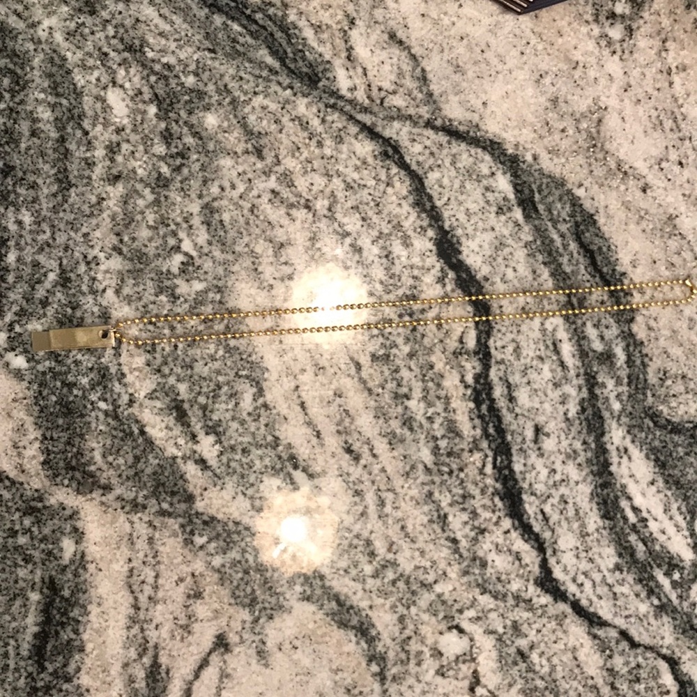 Mens Aldo gold bar necklace